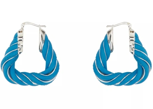 Cercei Triangular Twist Hoop Earrings