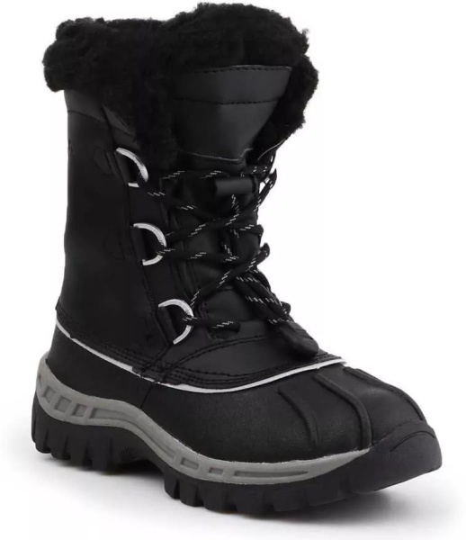 Cizme Black Gray children's winter shoes