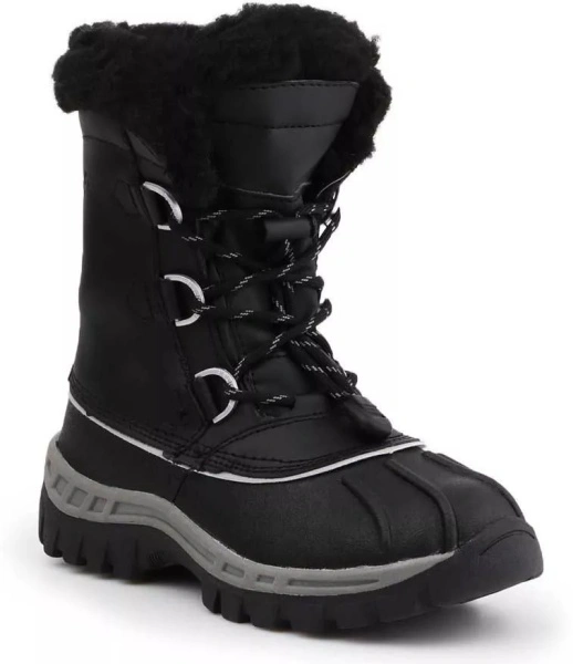 Cizme Black Gray children's winter shoes
