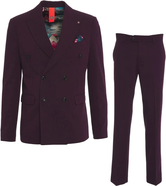 Costum Double-breasted suit 'Wasabi'