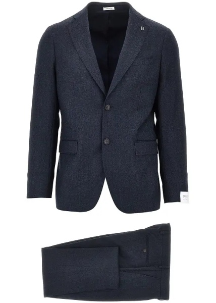 Costum Single-breasted wool tailored suit