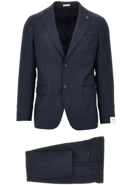 Costum Single-breasted wool tailored suit
