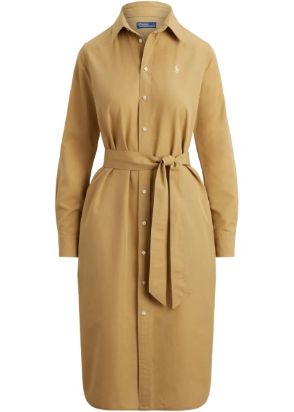 Cotton And Linen Midi Dress