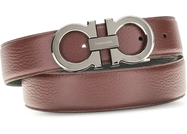 Curea Reversible and adjustable Gancini Belt