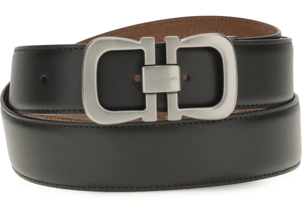 Curea Reversible leather Belt with logo