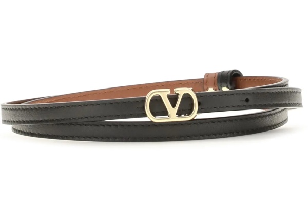 Curea Reversible VLogo Signature glossy calfskin Belt