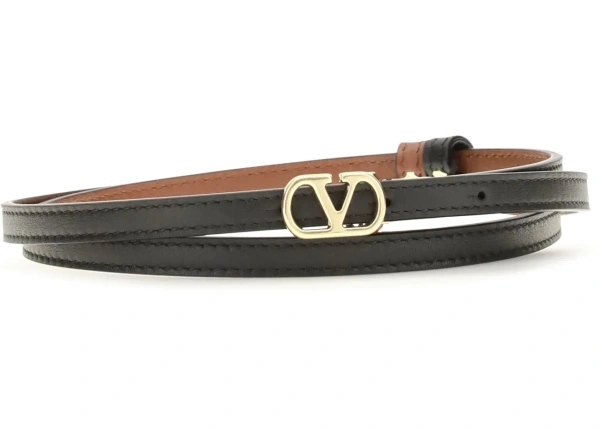 Curea Reversible VLogo Signature glossy calfskin Belt