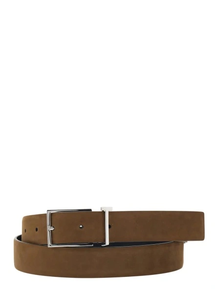 Curea Tom Ford maro din piele