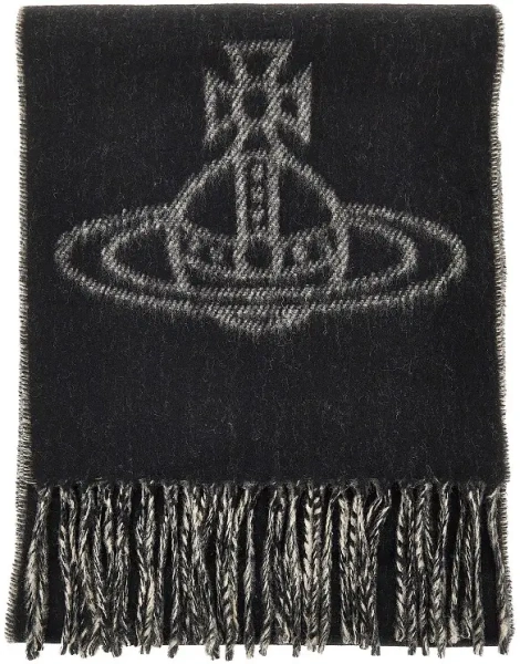 Esarfa Single Orb double-face wool scarf