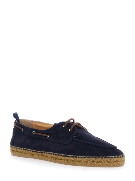 Espadrile Espadrilles 'NEMO T/186 Serraje' Blue with Rounded Leather Toe for Men