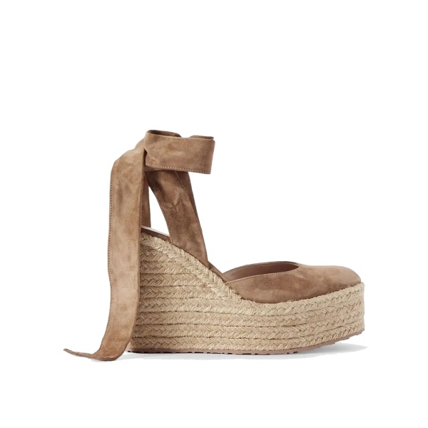 Espadrile Gianvito Rossi Suede Wedge Espadrilles