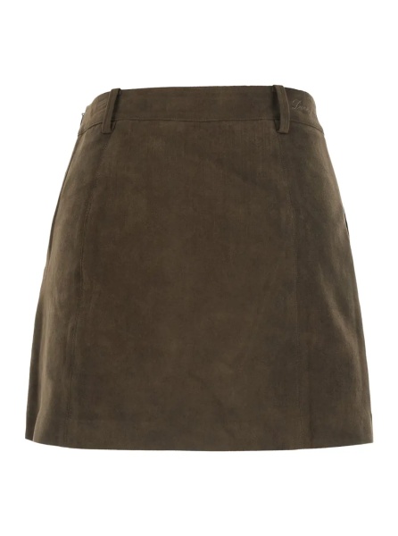 Fusta ALTER-SUEDE MINI SKIRT with polyester fabric and brown color for women