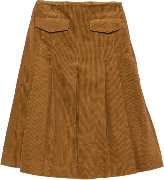 Fusta Corduroy pleated Skirt