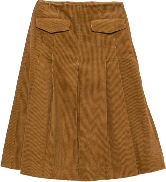 Fusta Corduroy pleated Skirt