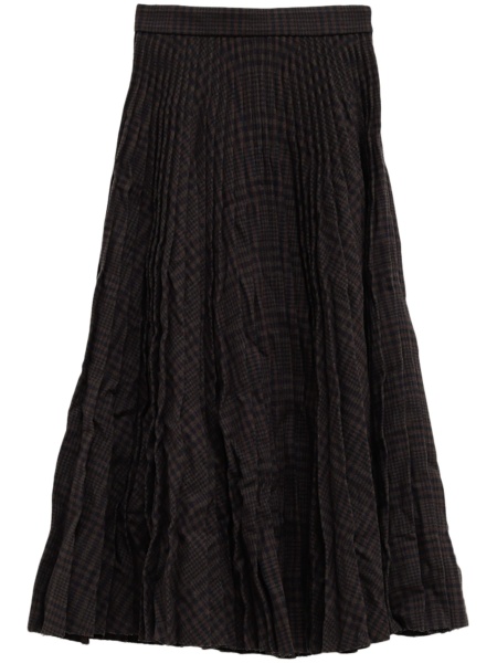Fusta cu pliuri Balenciaga neagra