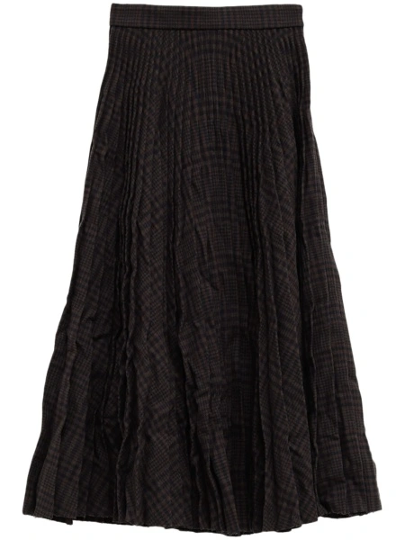 Fusta cu pliuri Balenciaga neagra