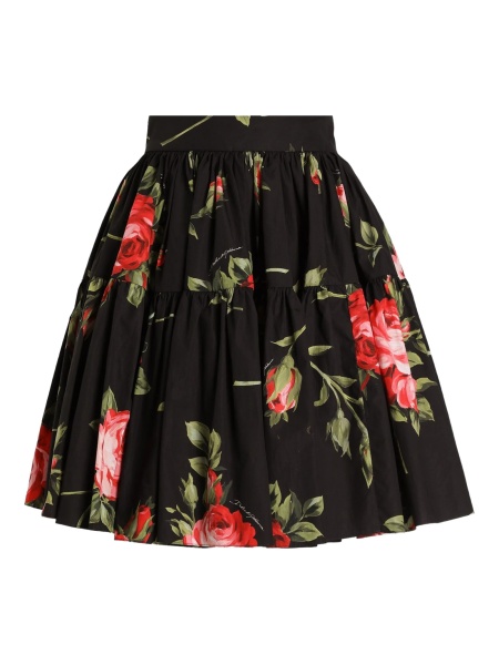 Fusta cu pliuri Dolce & Gabbana neagra
