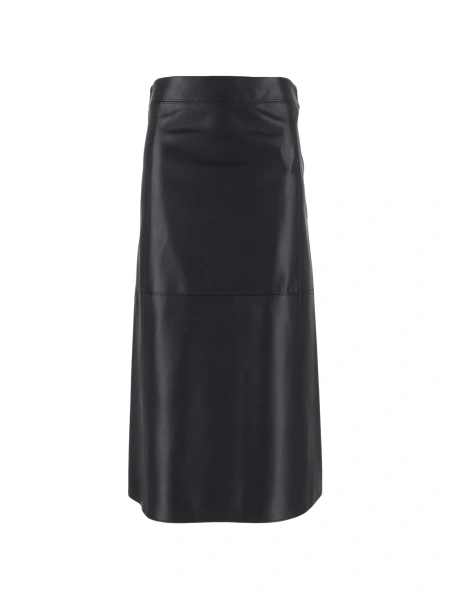 Fusta drepte Max Mara albastra din polyester