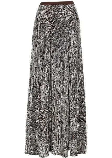 Fusta Embroidered long skirt