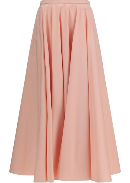 Fusta Long circular Skirt in cotton poplin