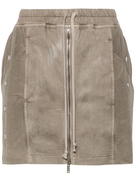 Fusta Rick Owens maro din cauciuc si polyester