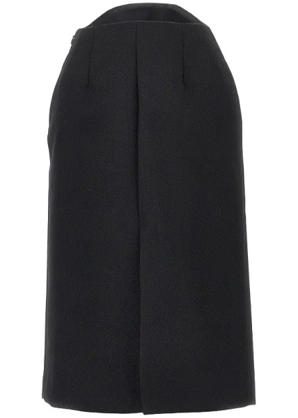 Fusta Sablé wool midi skirt