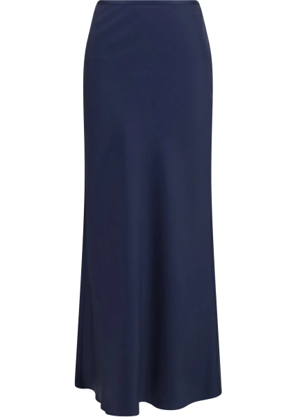 Fusta Silk twill A-line maxi Skirt