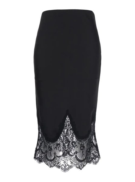 Fusta Skirt 'SABLE' with Black Lace Skirt