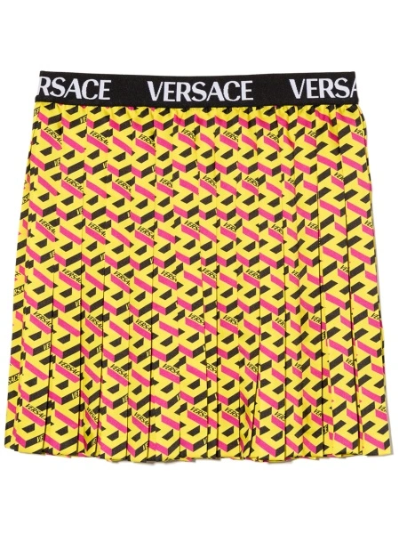 Fusta Versace galbena