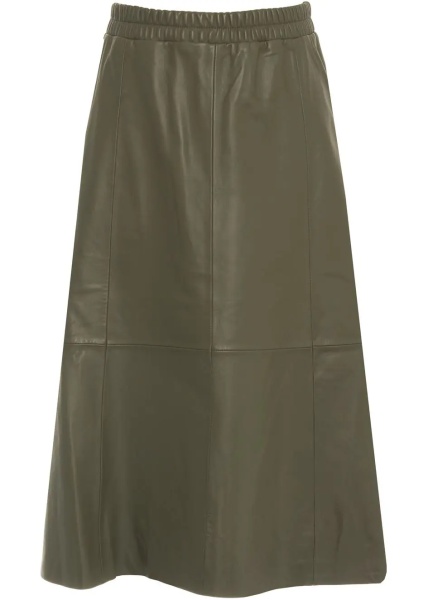 Fuste Leather midi skirt 'Nahee'