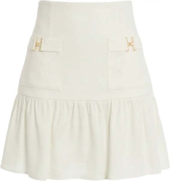 Fuste Linen blend mini skirt