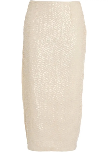 Fuste Midi skirt with sequins 'Anda'