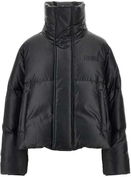 Geaca de Iarna Faux leather down jacket