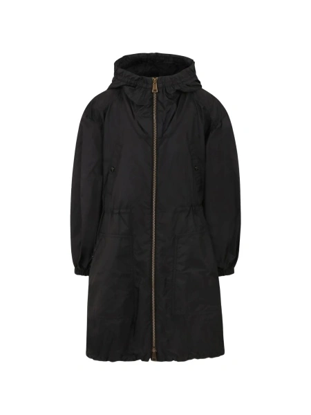Geaca de iarna Moncler neagra din poliamida