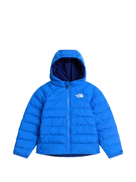 Geaca de iarna The North Face Kids albastra din poliester reciclat