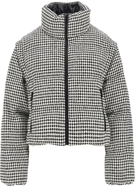 Geaca de Iarna Tweed down jacket with detachable sleeves