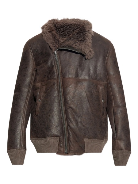 Geaca de piele Rick Owens maro