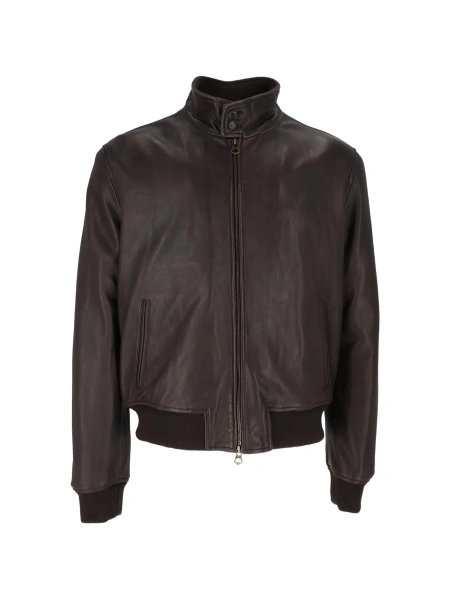 Geaca de piele Stewart maro