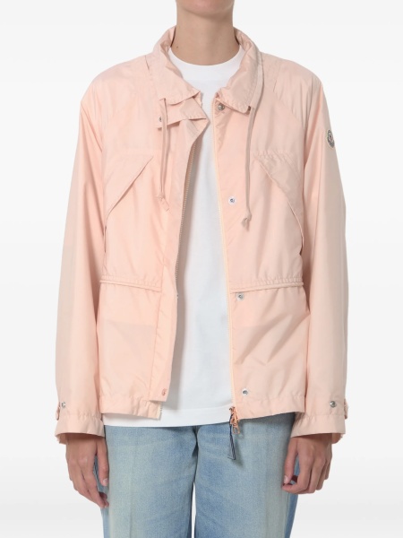 Geaca Oversize Moncler roz din nylon