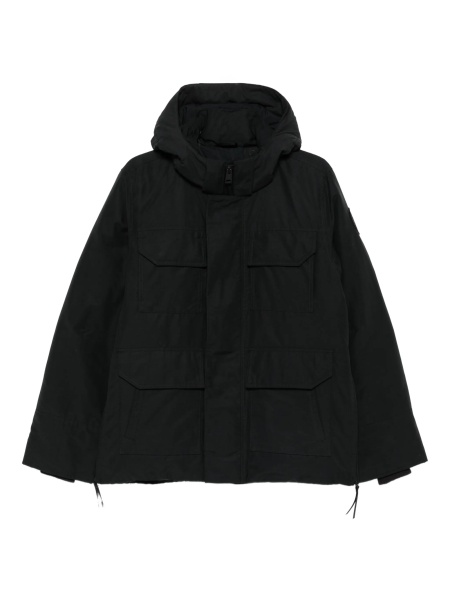 Geaca Parka CANADA GOOSE neagra din bumbac si poliamida