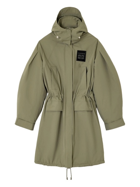 Geaca Parka Ganni verde