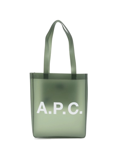 Geanta de mana A.P.C. verde din tpu