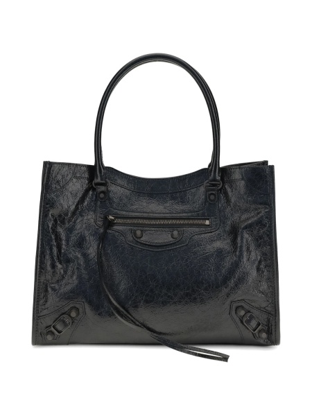 Geanta de mana Balenciaga albastra din piele