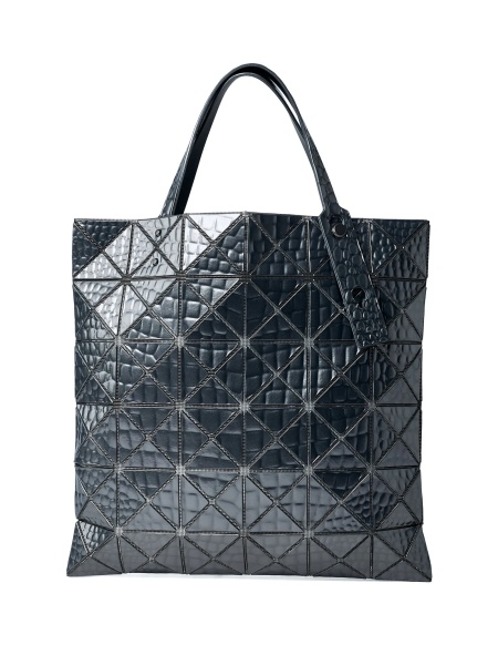 Geanta de mana BAO BAO ISSEY MIYAKE gri din piele eco si polyester