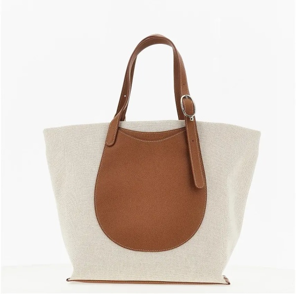 Geanta de mana Canvas and leather 'Complice' shopping bag