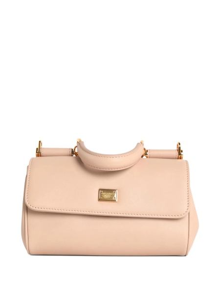 Geanta de mana Dolce & Gabbana neutra din pvc si piele