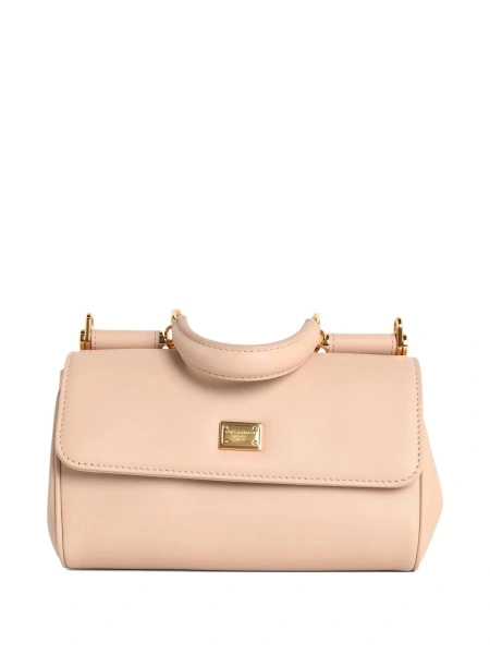 Geanta de mana Dolce & Gabbana neutra din pvc si piele