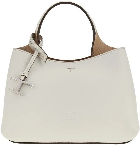 Geanta de mana Grained leather micro shopping bag