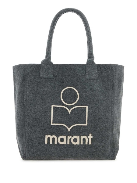 Geanta de mana Isabel Marant gri din bumbac