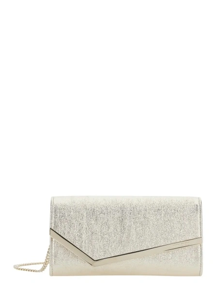 Geanta de mana Jimmy Choo gri din piele